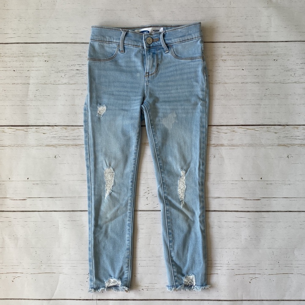 Two Pairs Old Navy Girls Jeggings - Picture 5 of 8
